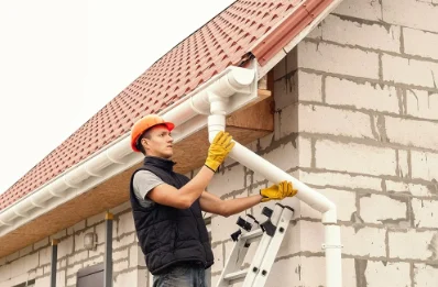 Pose et remplacement de gouttières à Ichy